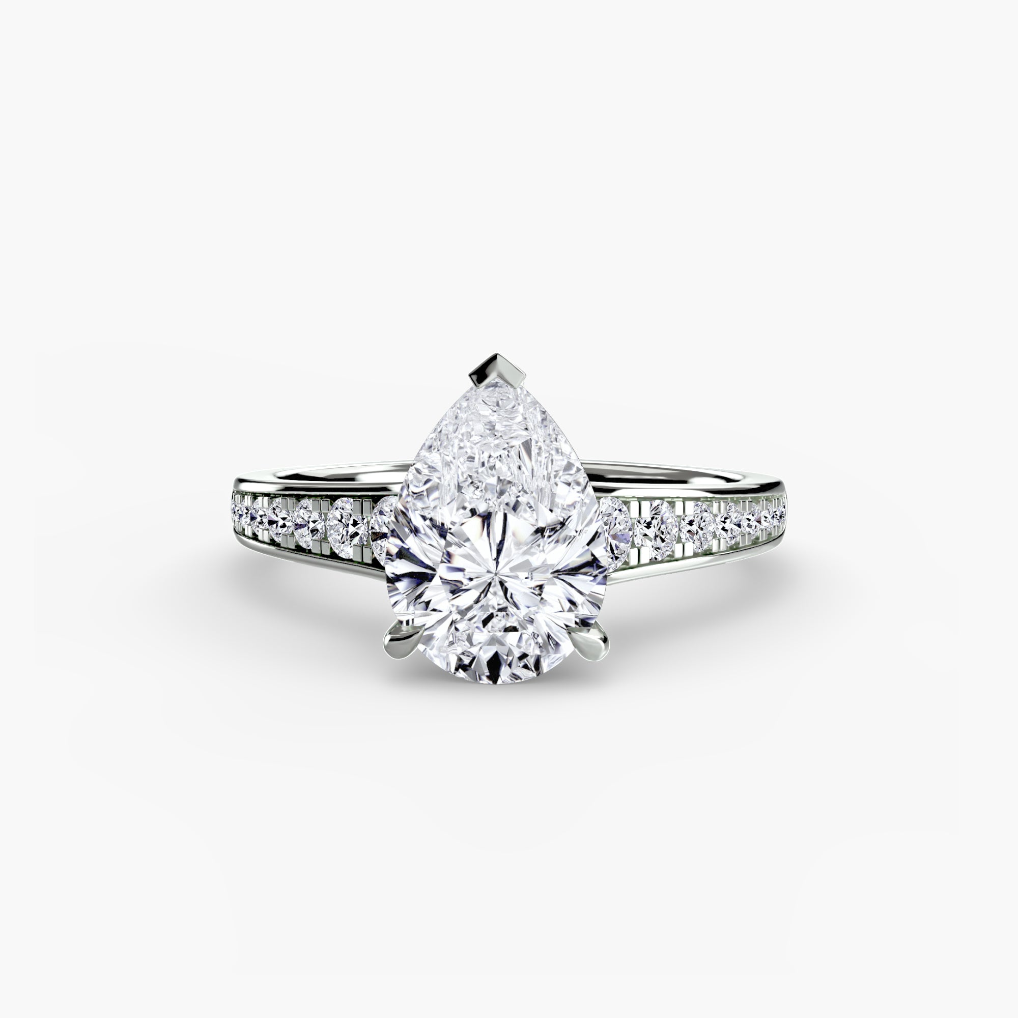 Solitaire with Pavé 7 - VYKA Diamonds