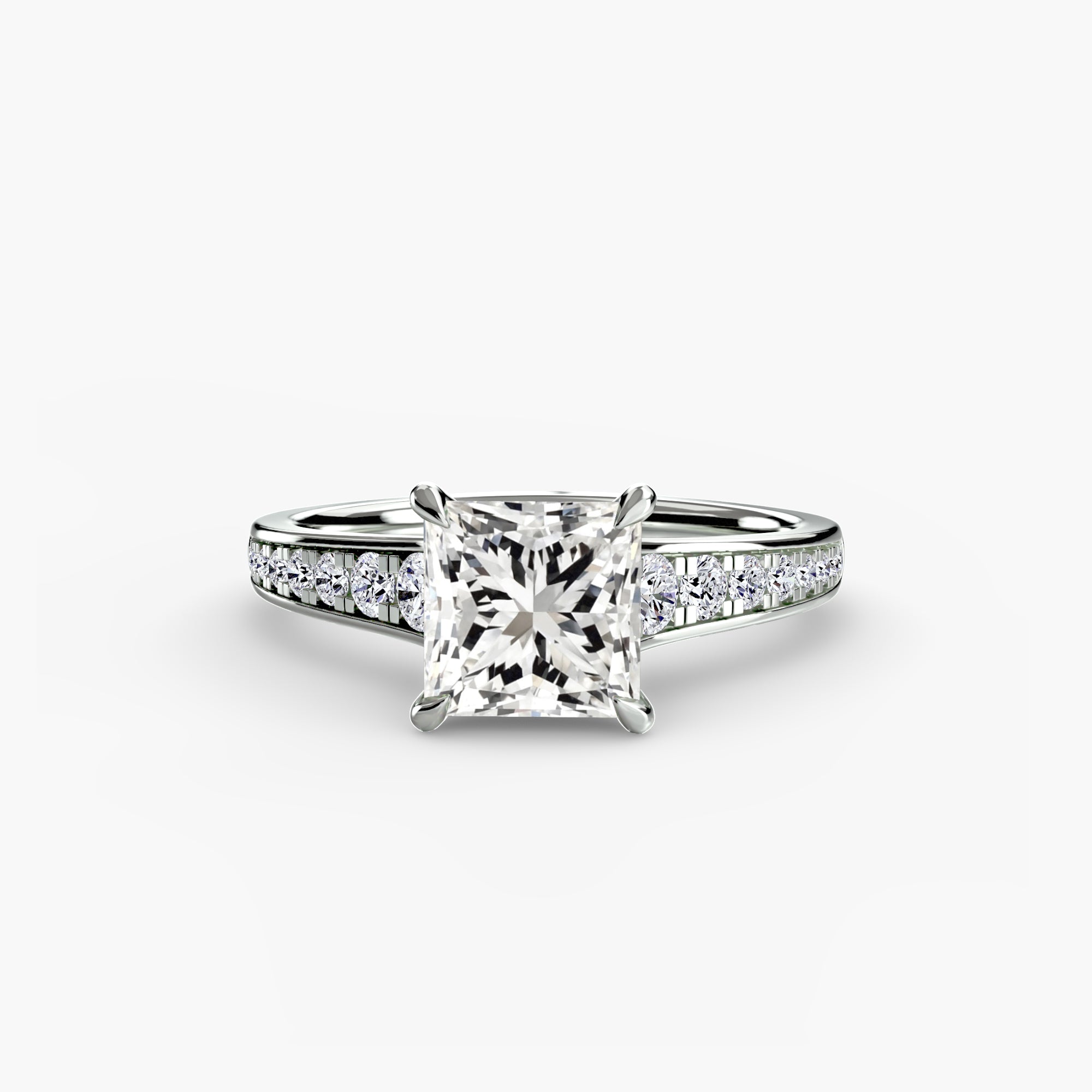 Solitaire with Pavé 7 - VYKA Diamonds