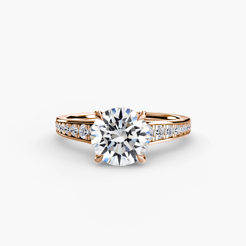 Solitaire with Pavé 7 - VYKA Diamonds