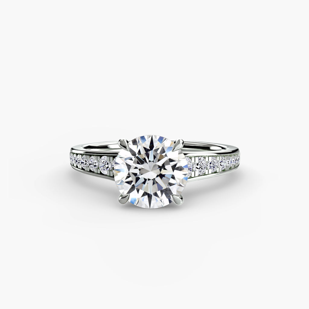 Solitaire with Pavé 7 - VYKA Diamonds