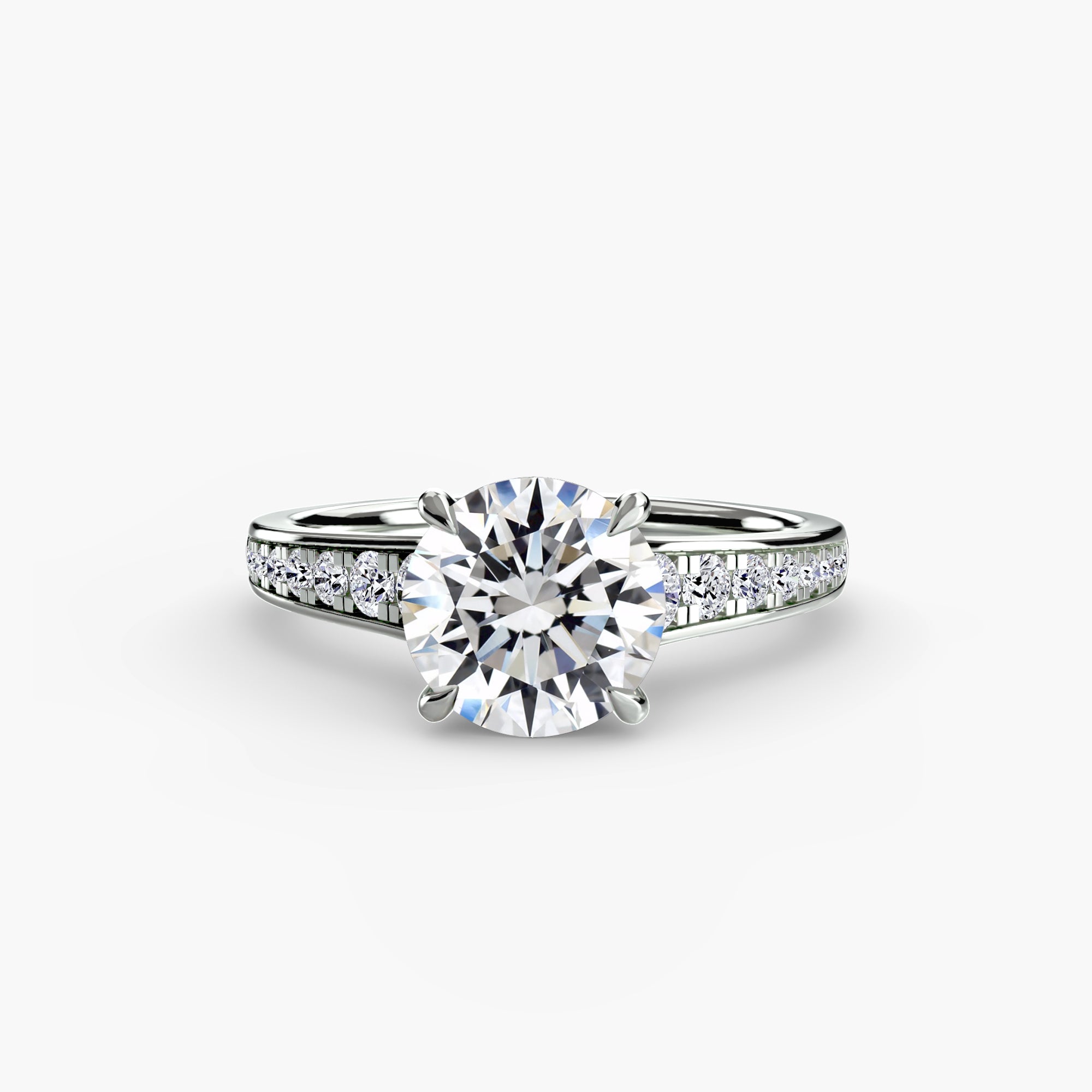 Solitaire with Pavé 7 - VYKA Diamonds