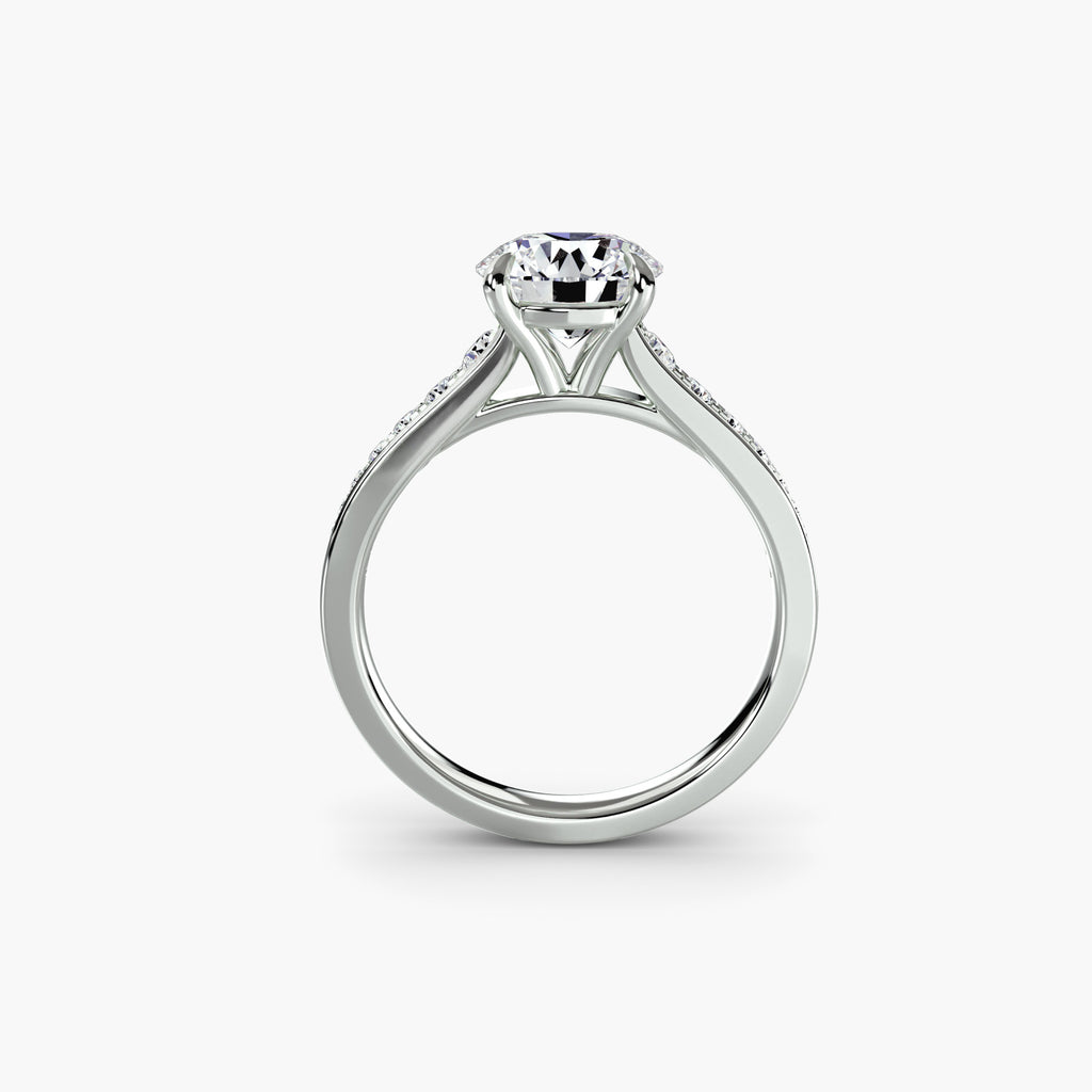 Solitaire with Pavé 7 - VYKA Diamonds