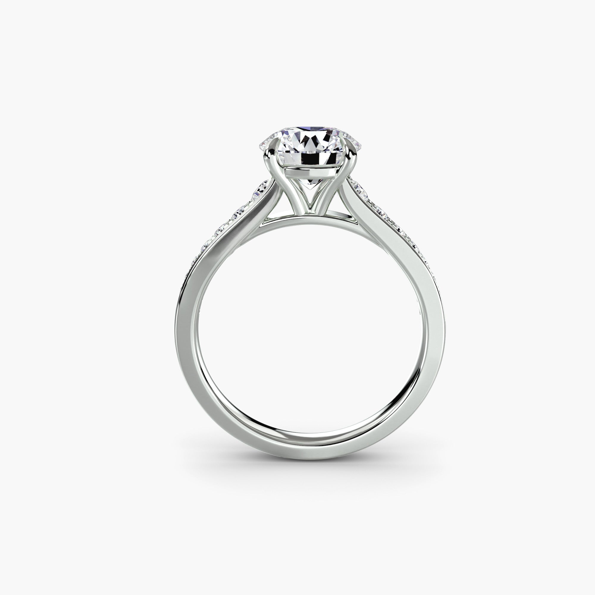 Solitaire with Pavé 7 - VYKA Diamonds
