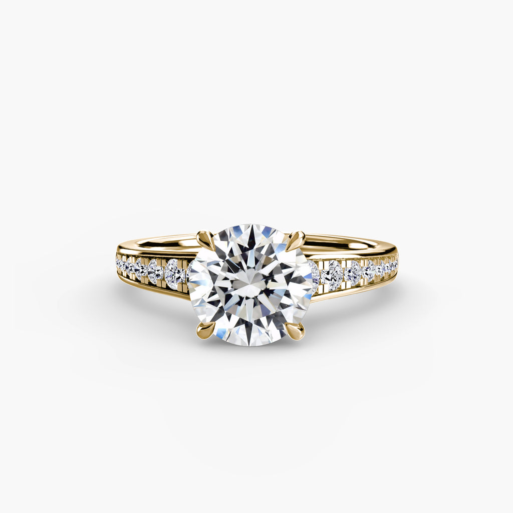 Solitaire with Pavé 7 - VYKA Diamonds