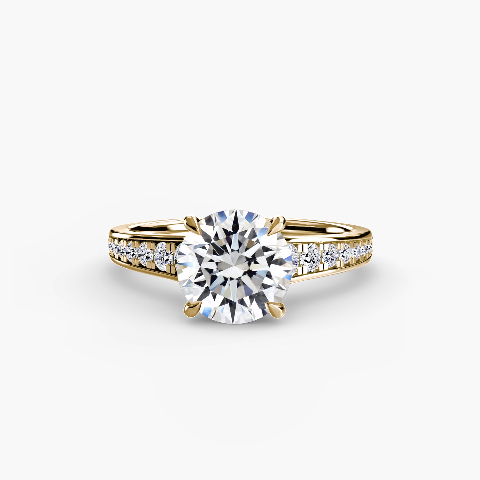 Solitaire with Pavé 7 - VYKA Diamonds