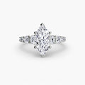 The Graduated Accent Ring - diamond engagement ring - VYKA Diamonds