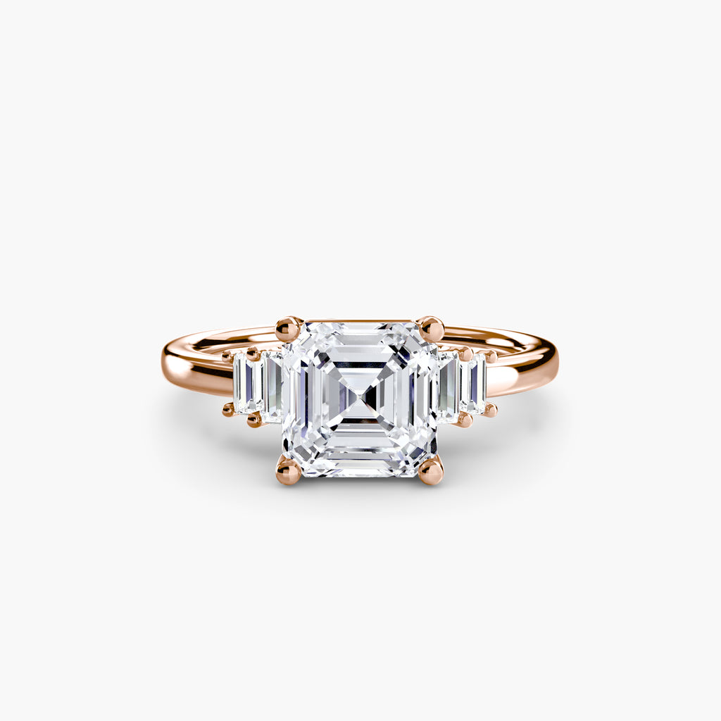 Baguette Accent Solitaire - VYKA Diamonds