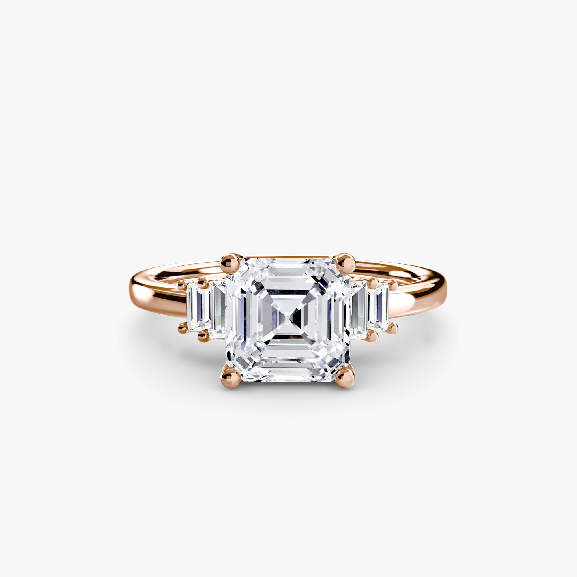 Baguette Accent Solitaire - VYKA Diamonds