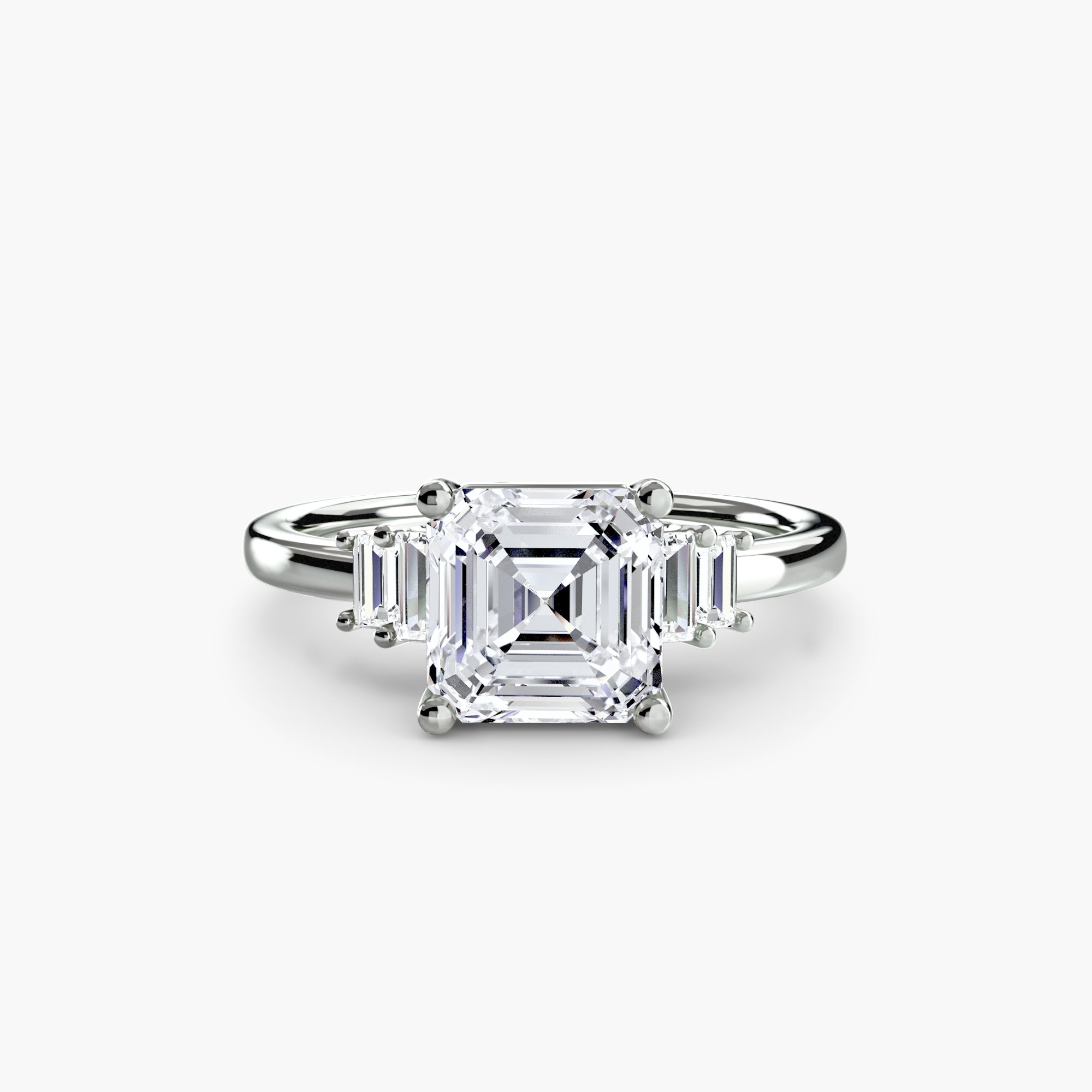 Baguette Accent Solitaire - VYKA Diamonds