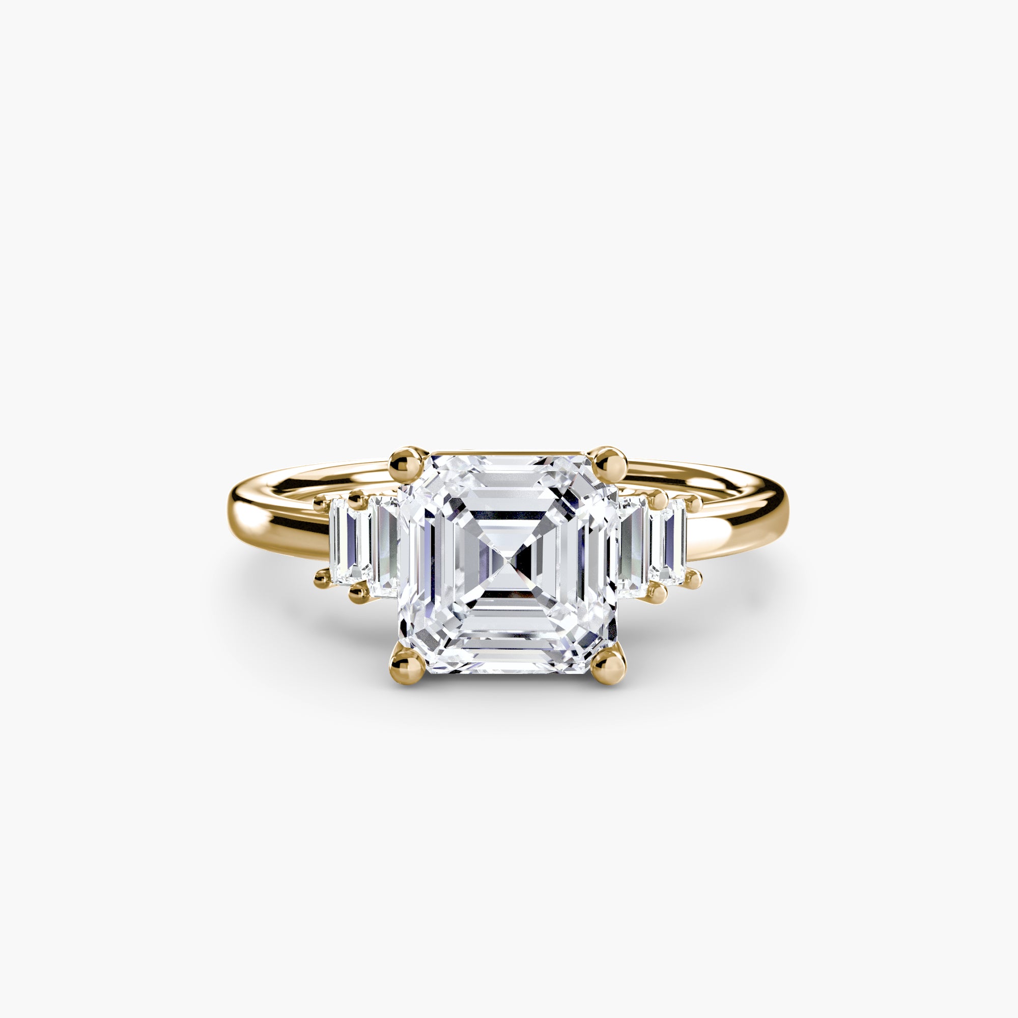 Baguette Accent Solitaire - VYKA Diamonds