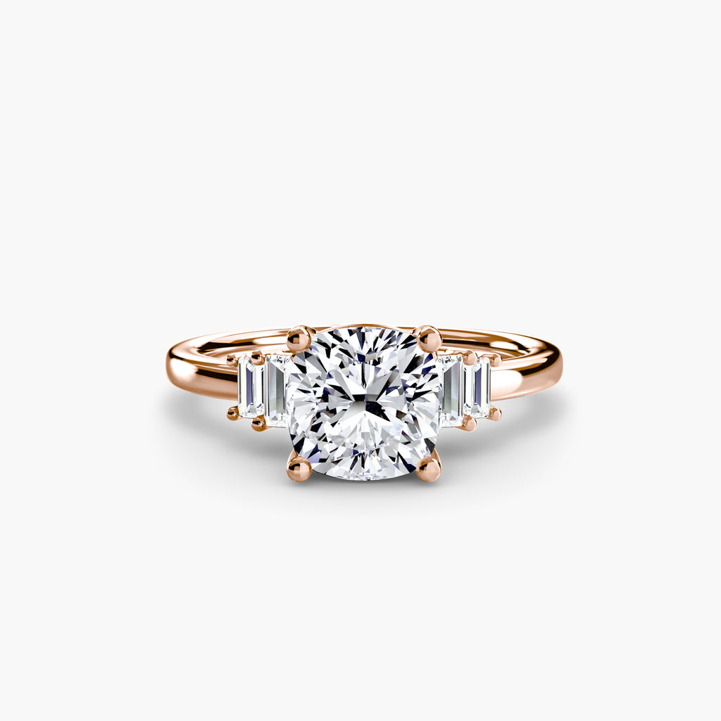 Baguette Accent Solitaire - VYKA Diamonds