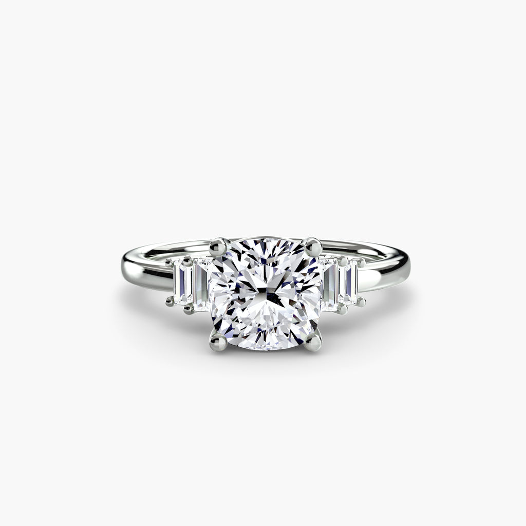 Baguette Accent Solitaire - VYKA Diamonds