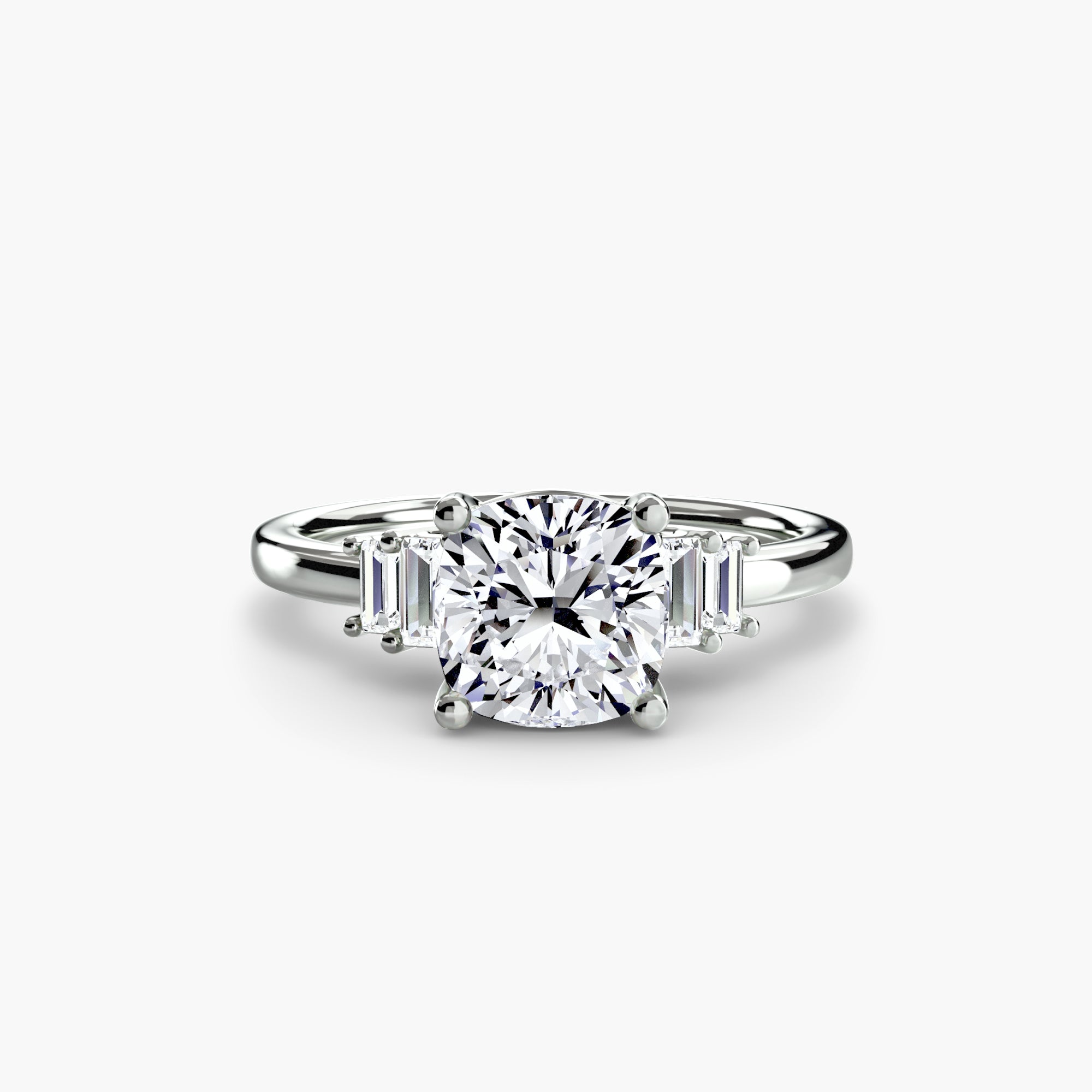 Baguette Accent Solitaire - VYKA Diamonds