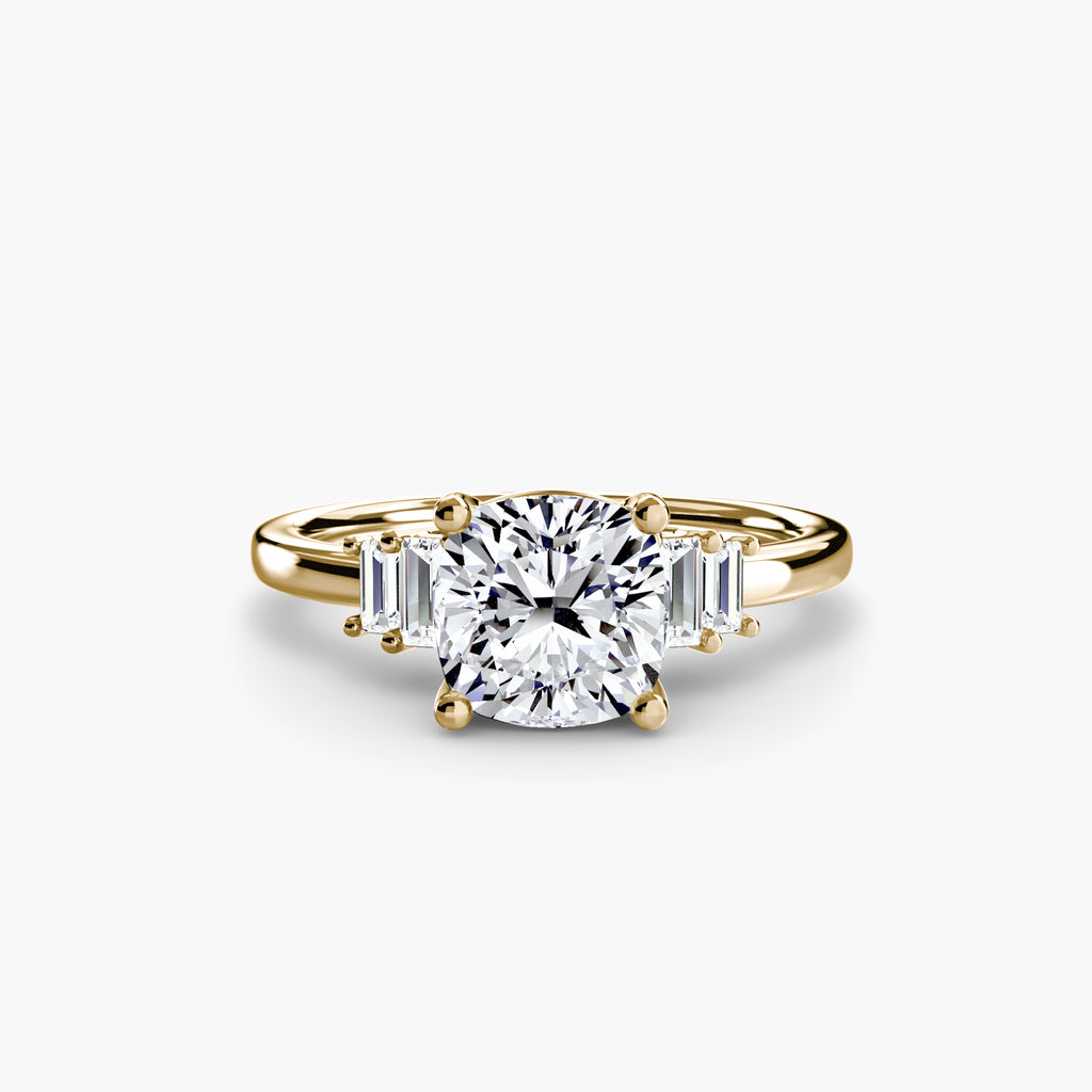 Baguette Accent Solitaire - VYKA Diamonds