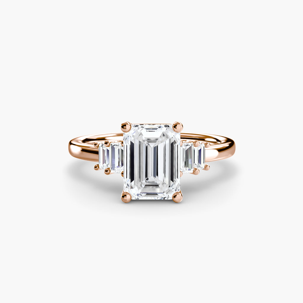 Baguette Accent Solitaire - VYKA Diamonds