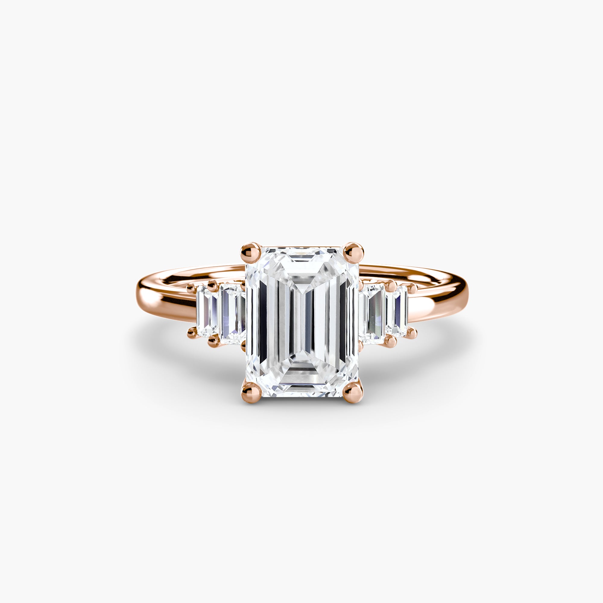 Baguette Accent Solitaire - VYKA Diamonds