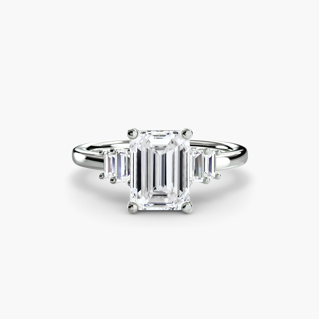 Baguette Accent Solitaire - VYKA Diamonds