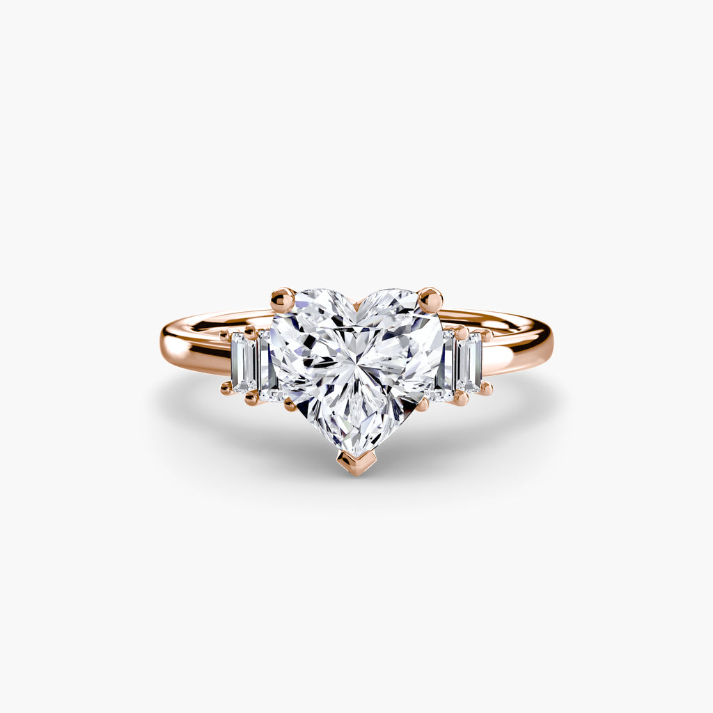 Baguette Accent Solitaire - VYKA Diamonds