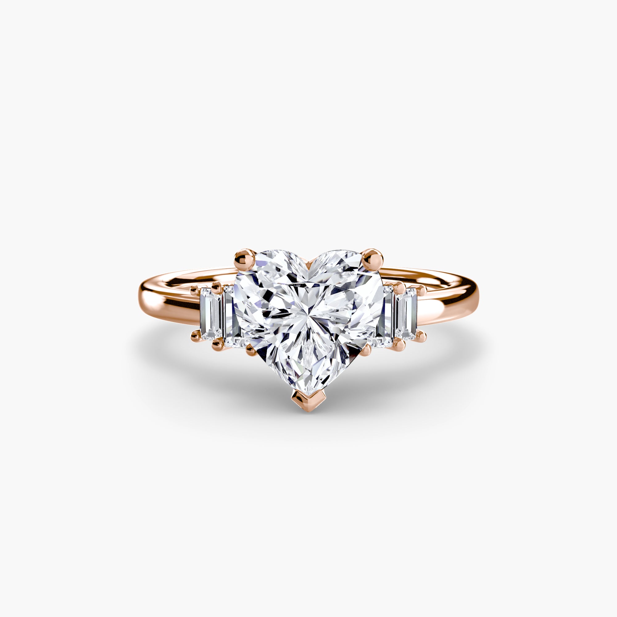 Baguette Accent Solitaire - VYKA Diamonds