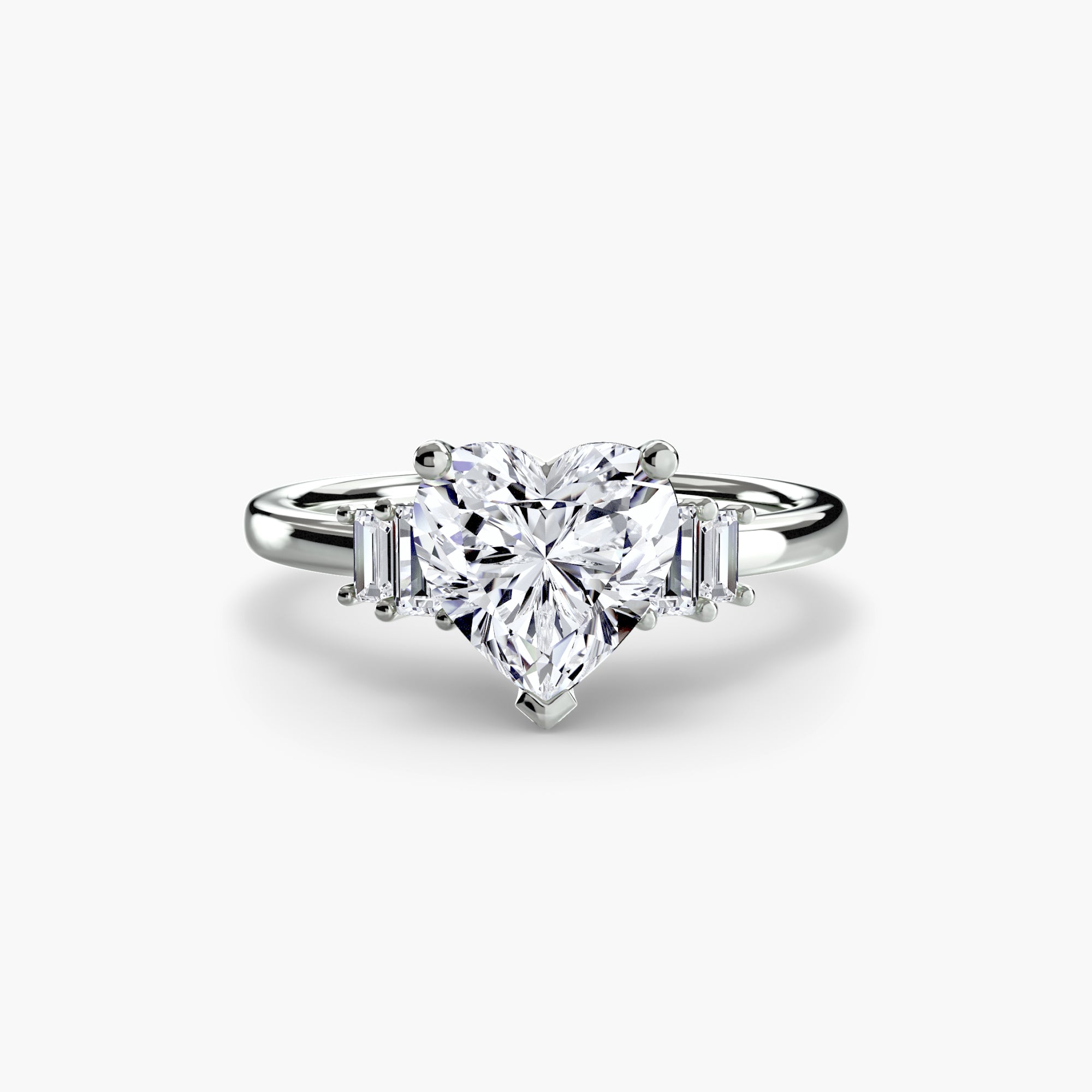Baguette Accent Solitaire - VYKA Diamonds