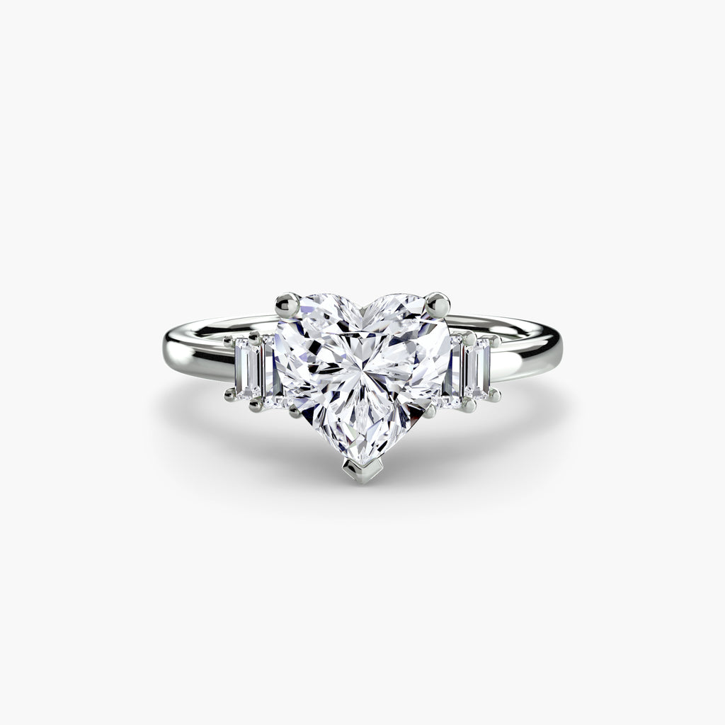 Baguette Accent Solitaire - VYKA Diamonds