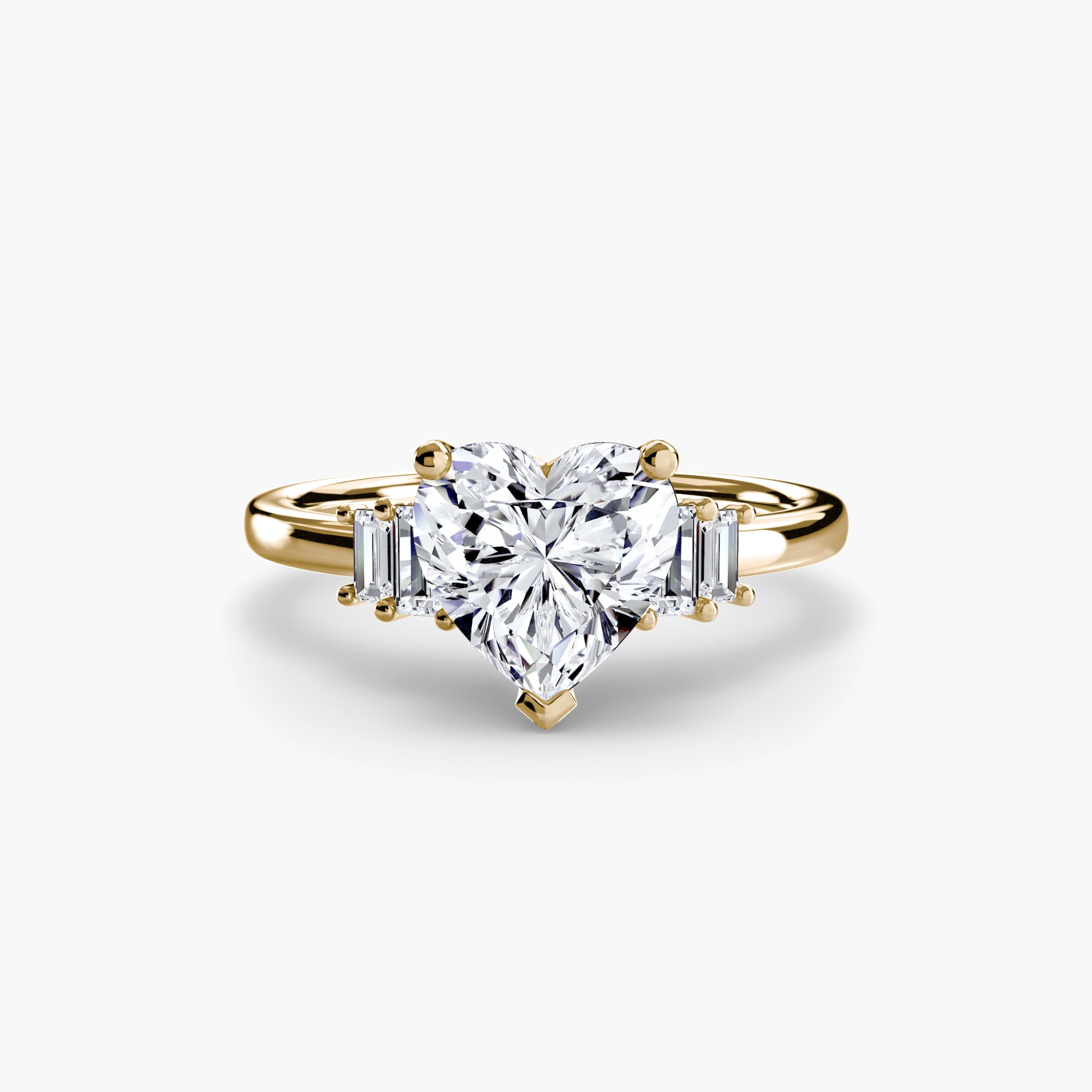 Baguette Accent Solitaire - VYKA Diamonds