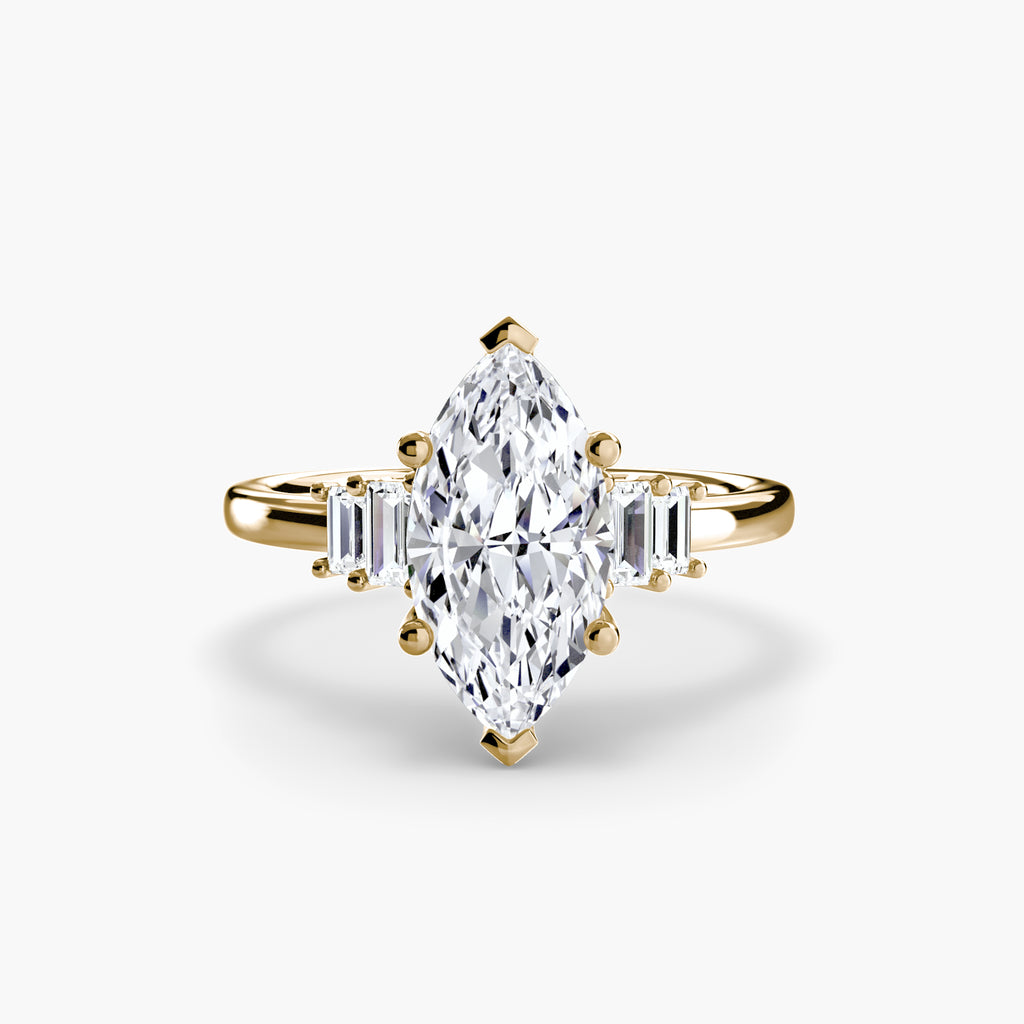 Baguette Accent Solitaire - VYKA Diamonds