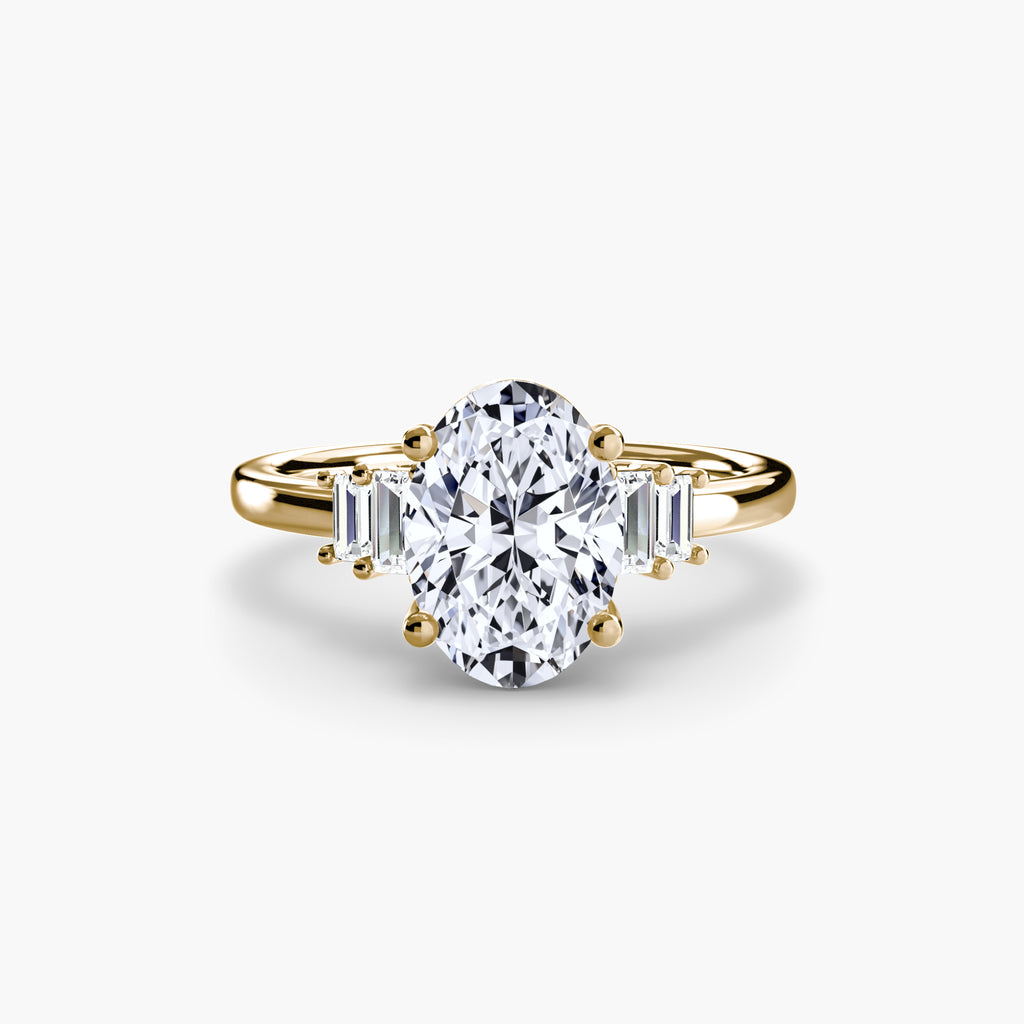 Baguette Accent Solitaire - VYKA Diamonds