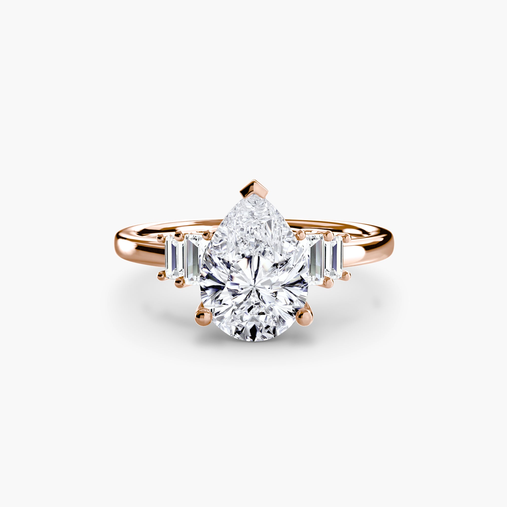 Baguette Accent Solitaire - VYKA Diamonds