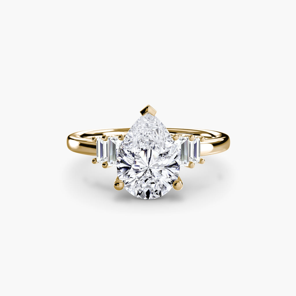 Baguette Accent Solitaire - VYKA Diamonds