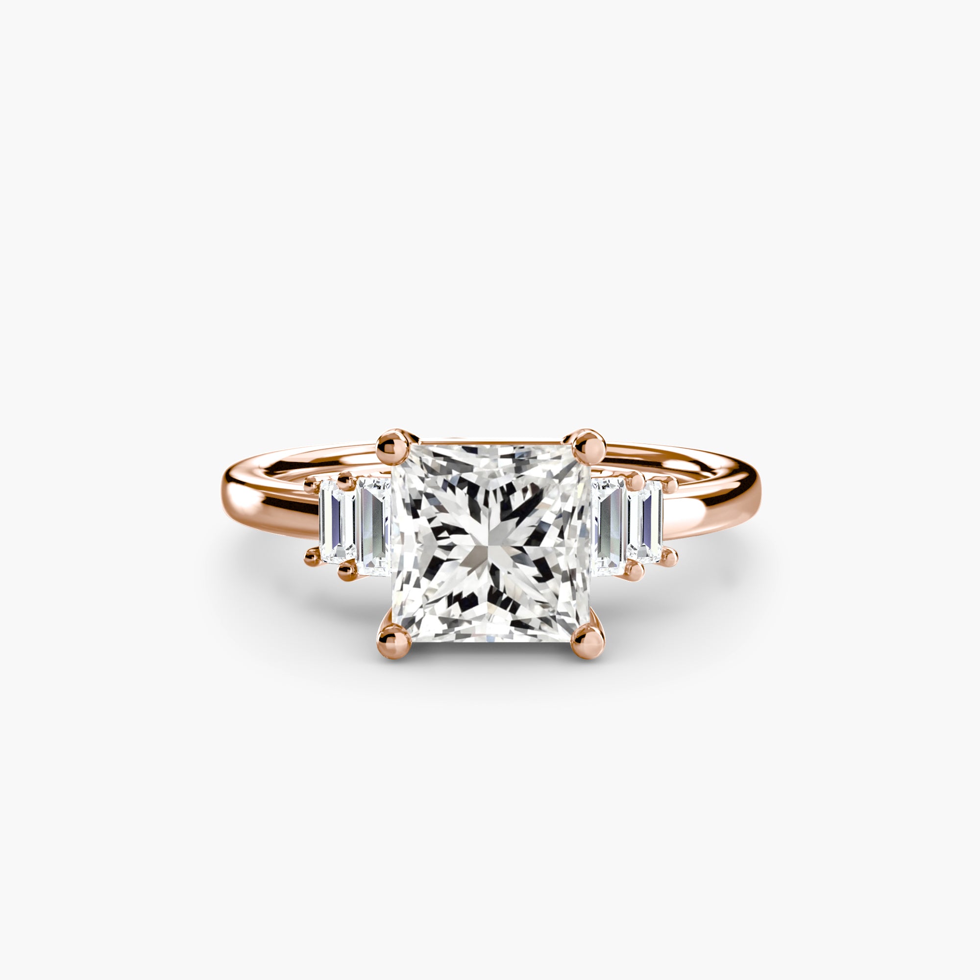 Baguette Accent Solitaire - VYKA Diamonds