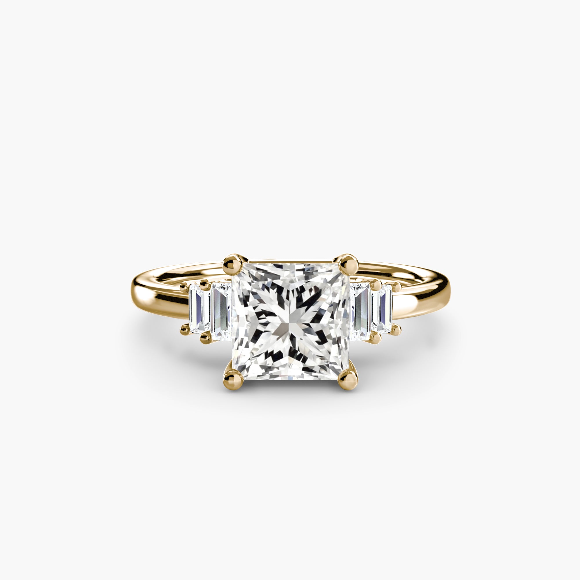 Baguette Accent Solitaire - VYKA Diamonds