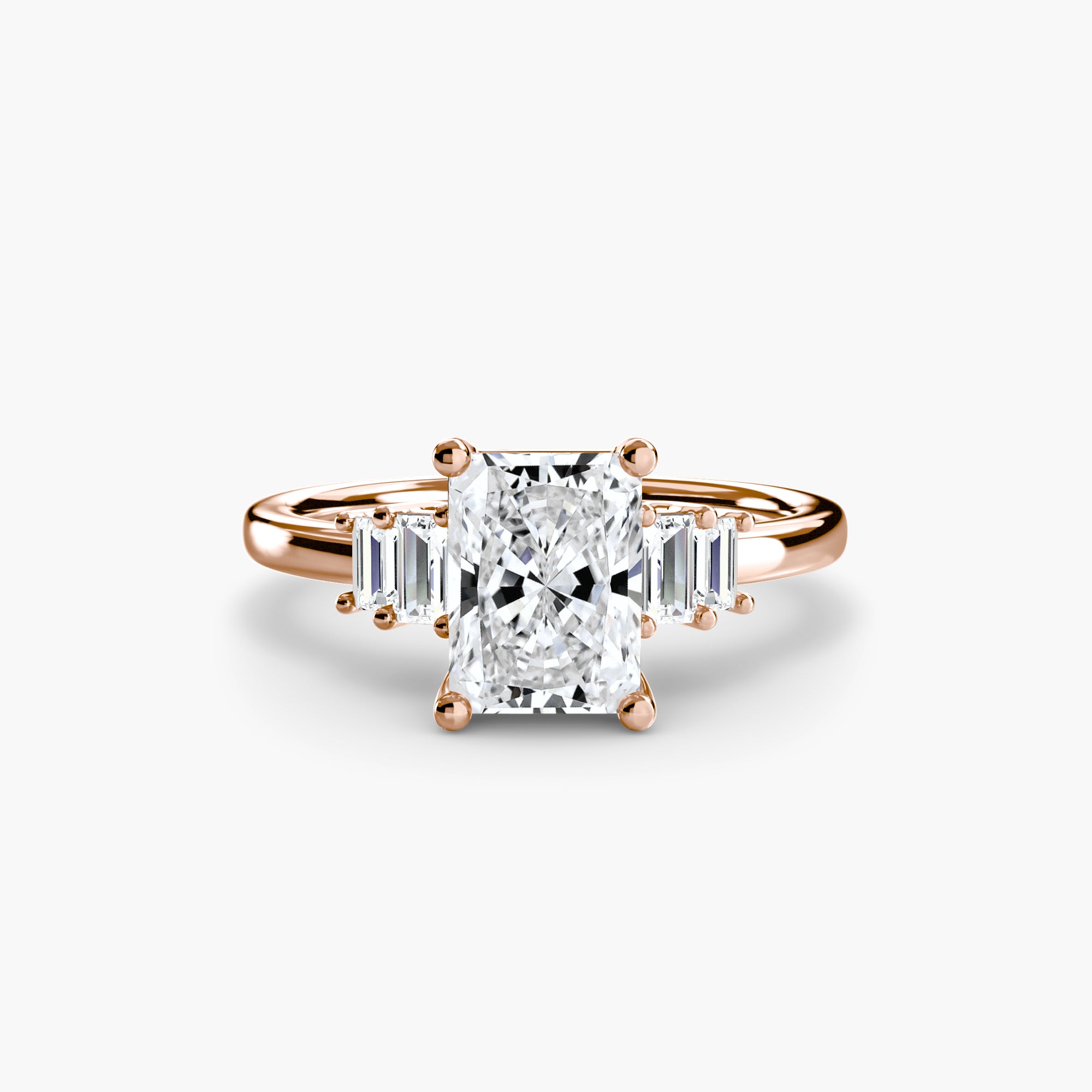 Baguette Accent Solitaire - VYKA Diamonds