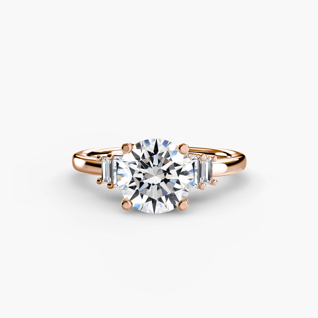 Baguette Accent Solitaire - VYKA Diamonds
