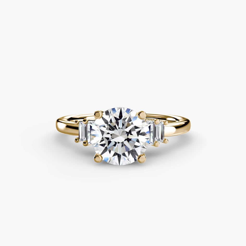 Baguette Accent Solitaire - VYKA Diamonds
