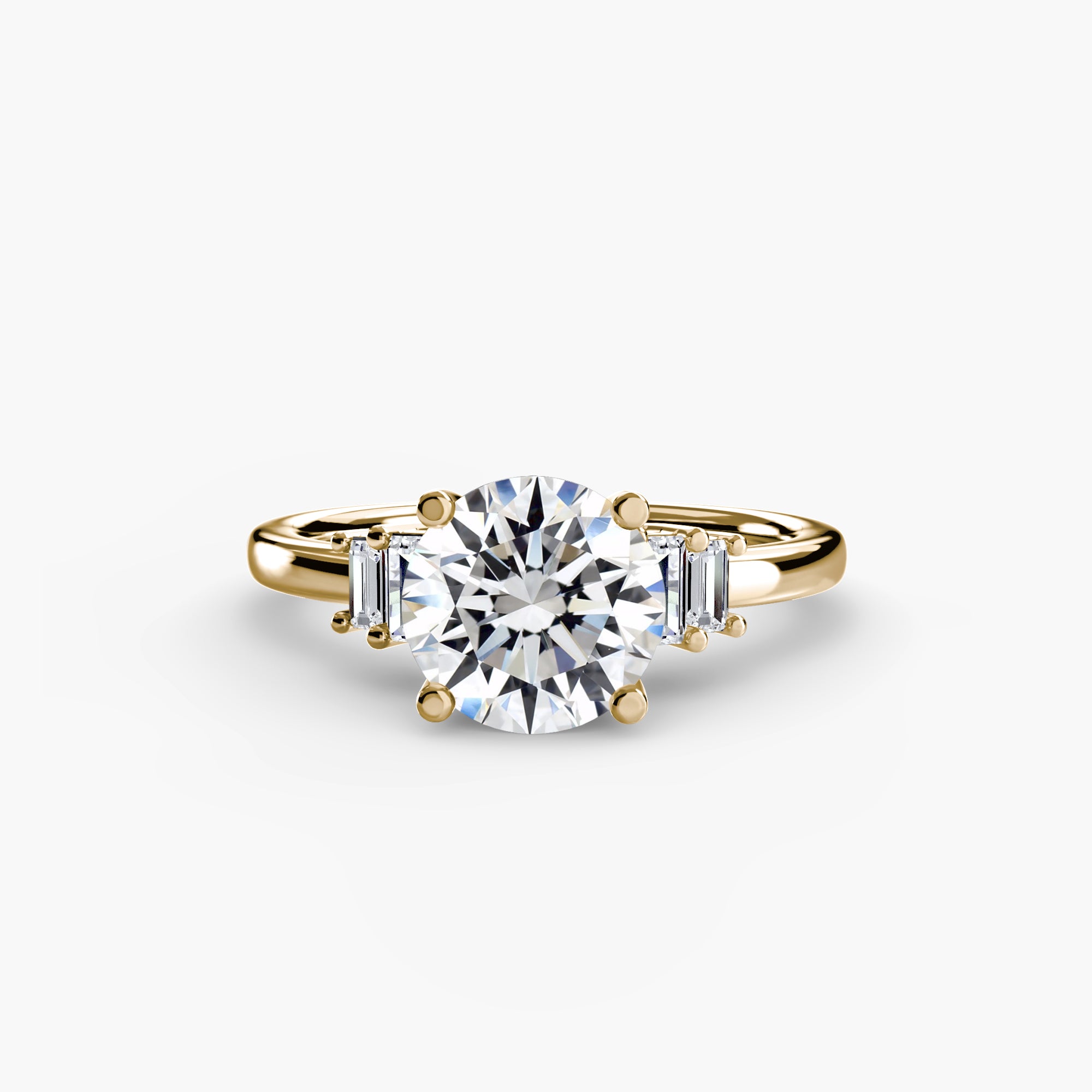 Baguette Accent Solitaire - VYKA Diamonds