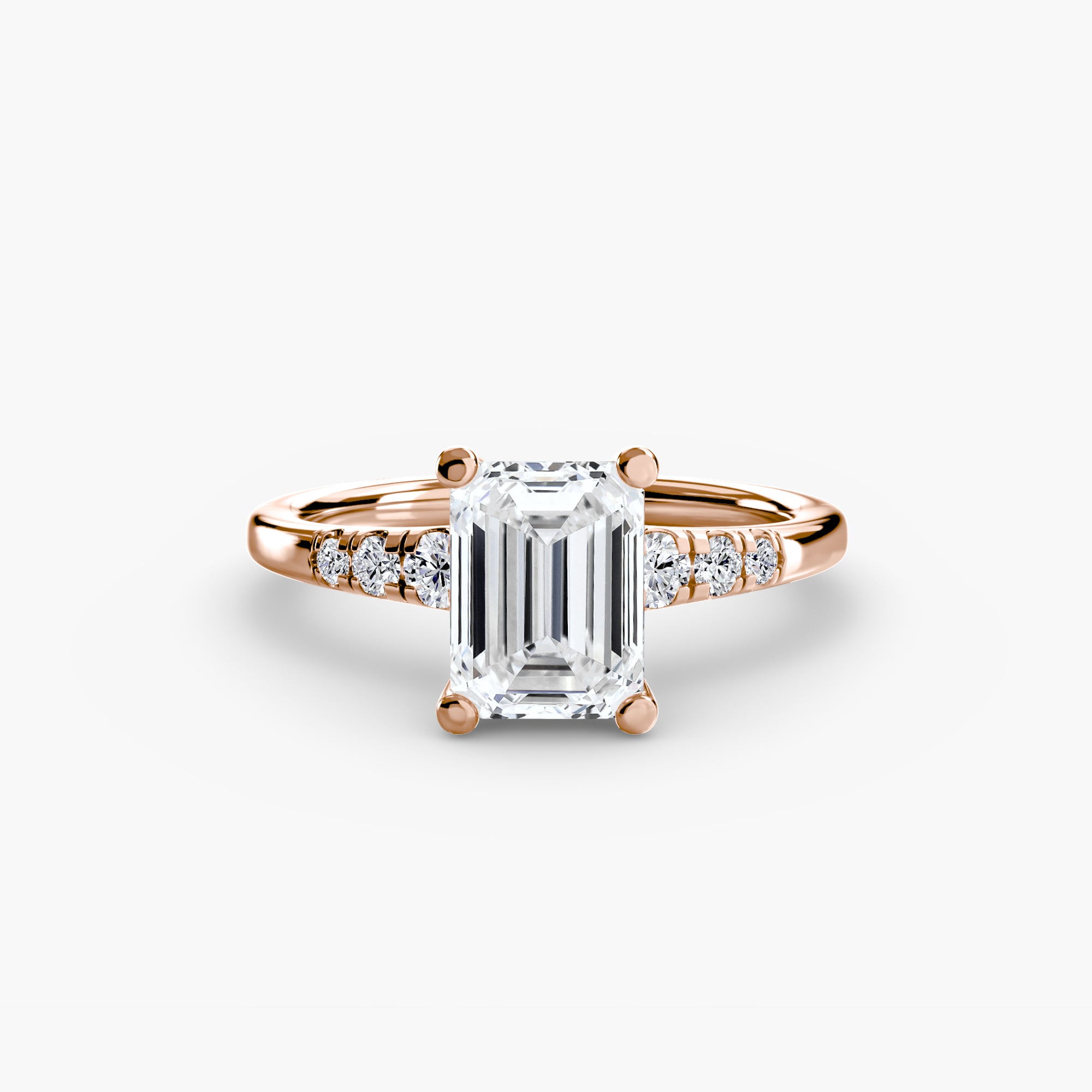 Solitaire with Shoulder Accents - VYKA Diamonds