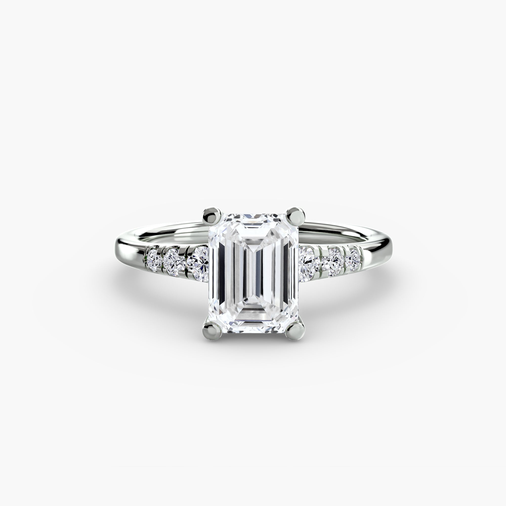 Solitaire with Shoulder Accents - VYKA Diamonds