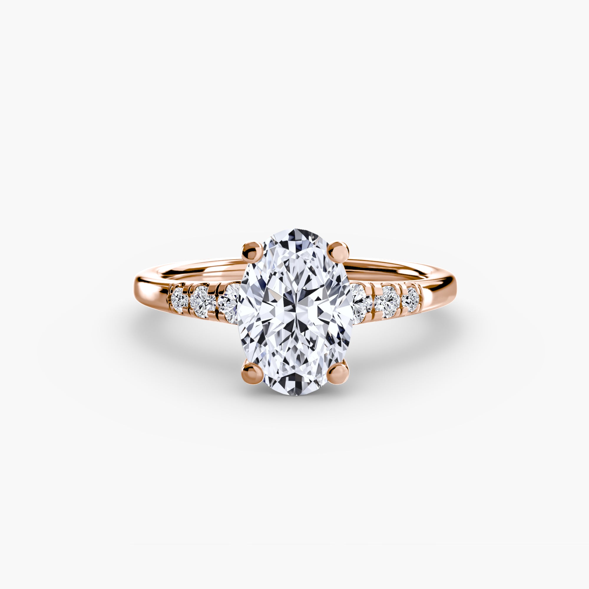 Solitaire with Shoulder Accents - VYKA Diamonds