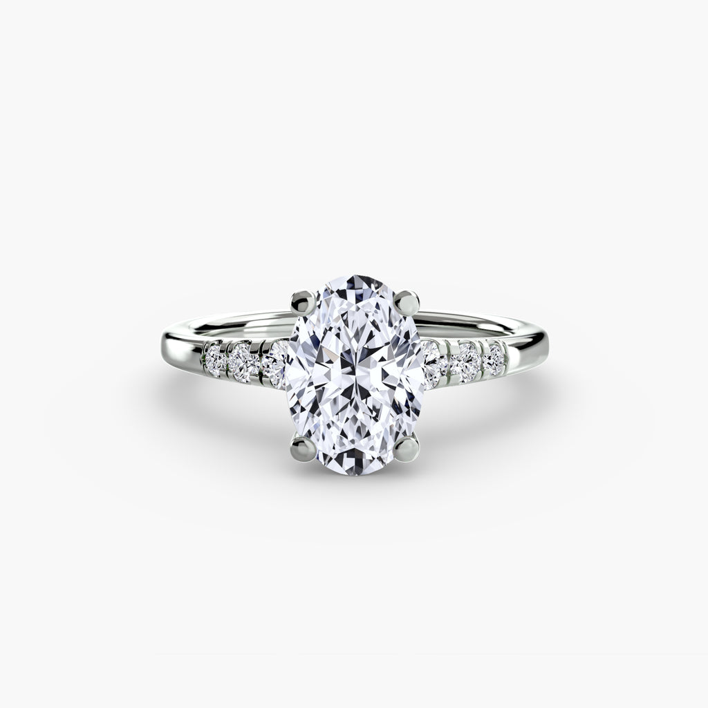 Solitaire with Shoulder Accents - VYKA Diamonds