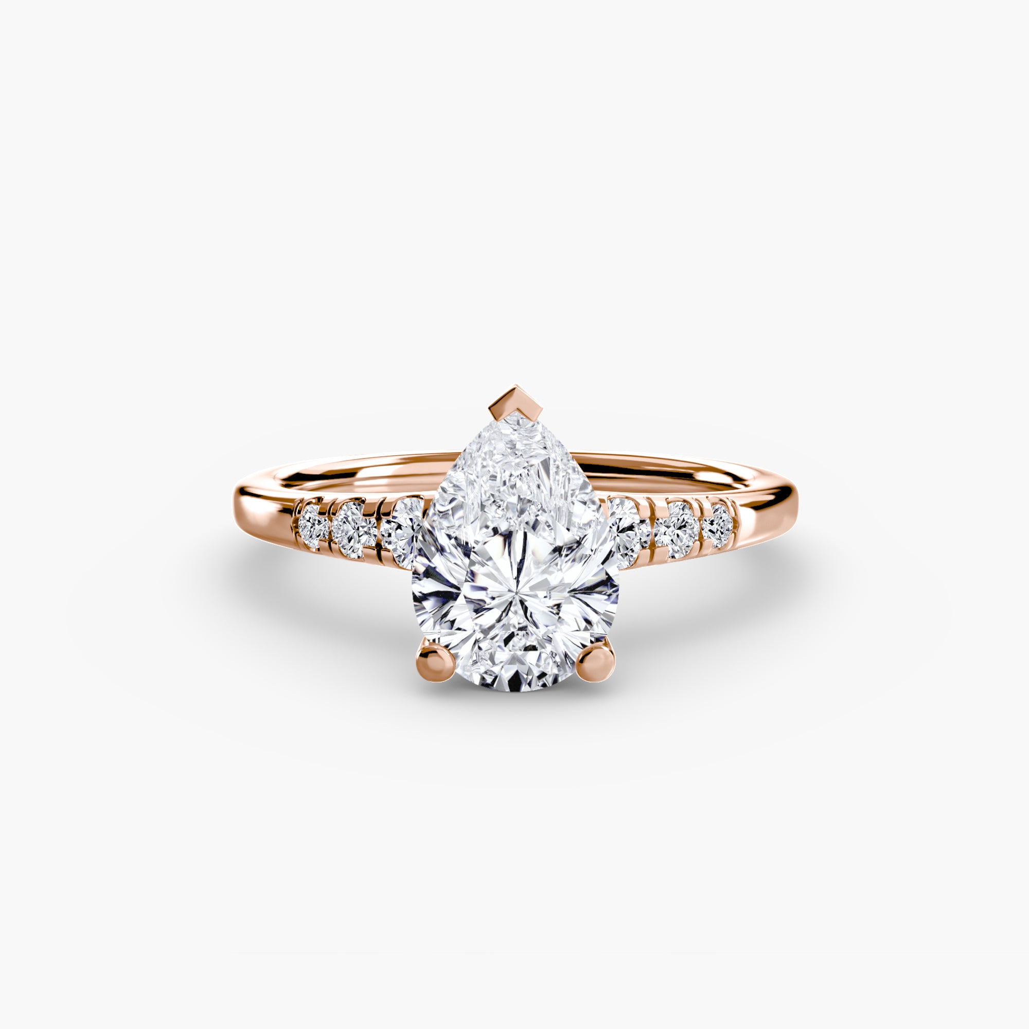 Solitaire with Shoulder Accents - VYKA Diamonds