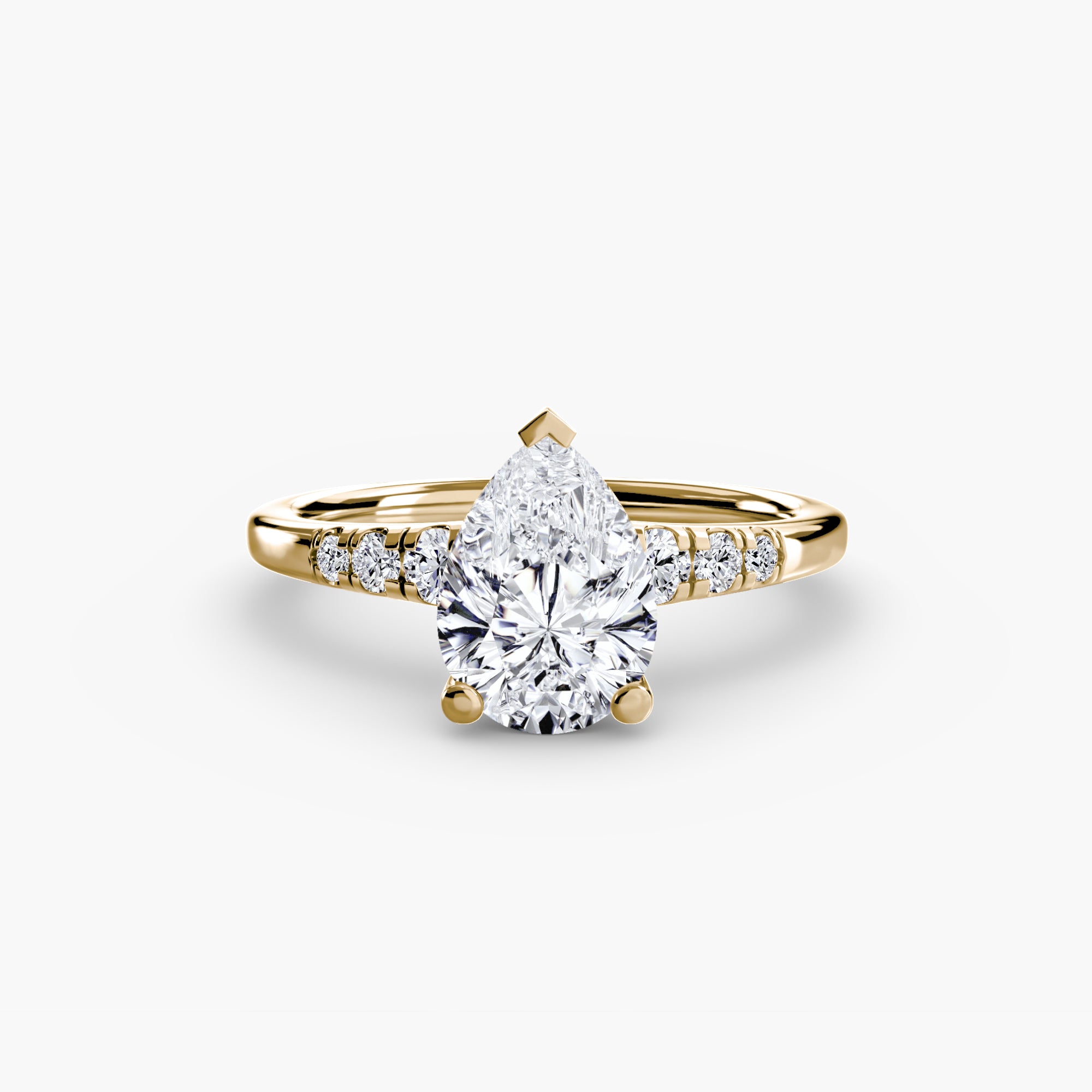 Solitaire with Shoulder Accents - VYKA Diamonds