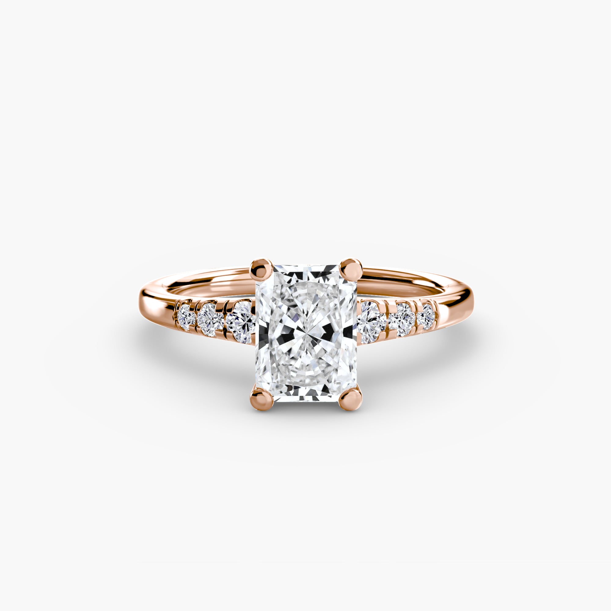 Solitaire with Shoulder Accents - VYKA Diamonds