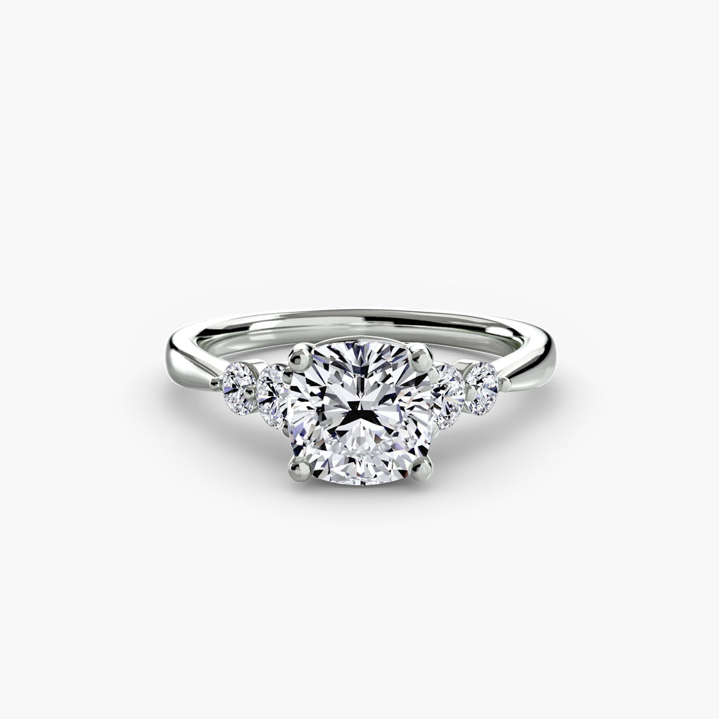Solitaire with Shoulder Accents 2 - VYKA Diamonds