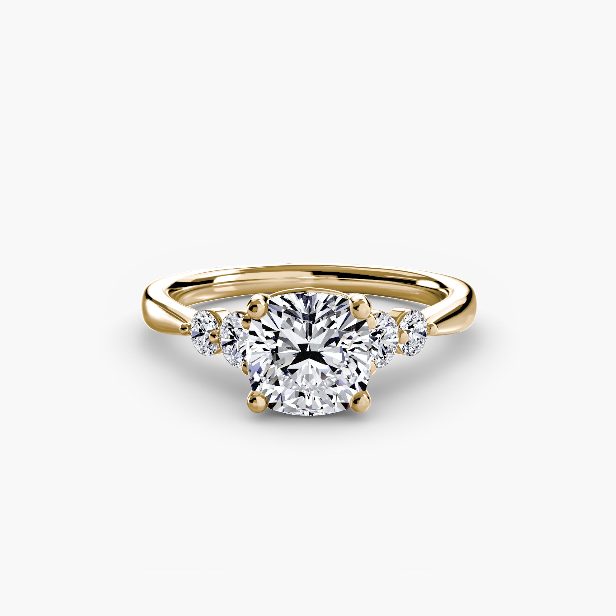 Solitaire with Shoulder Accents 2 - VYKA Diamonds
