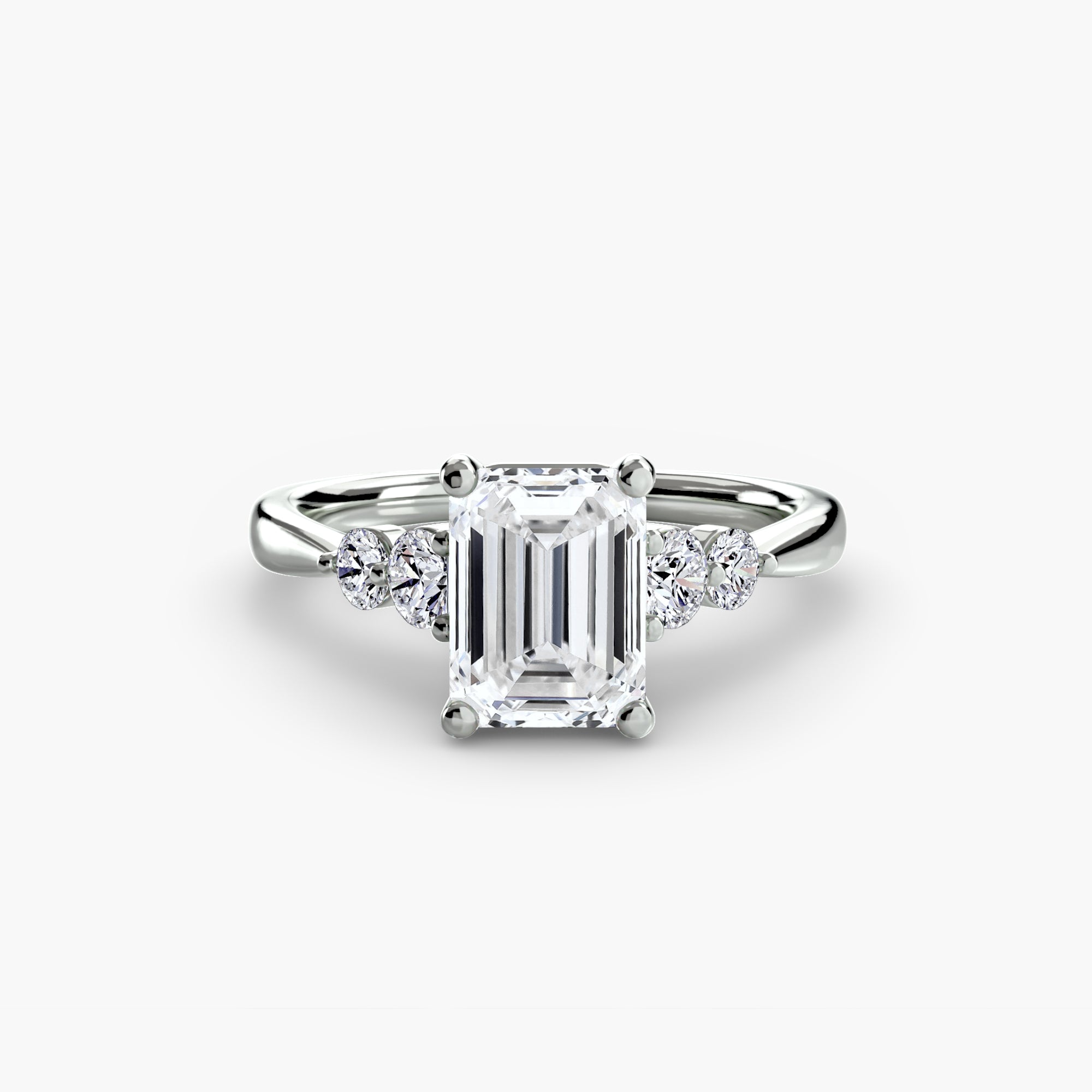 Solitaire with Shoulder Accents 2 - VYKA Diamonds