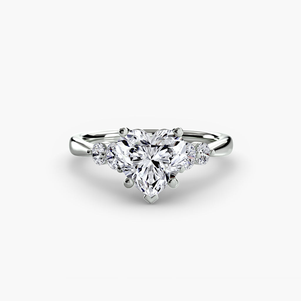Solitaire with Shoulder Accents 2 - VYKA Diamonds