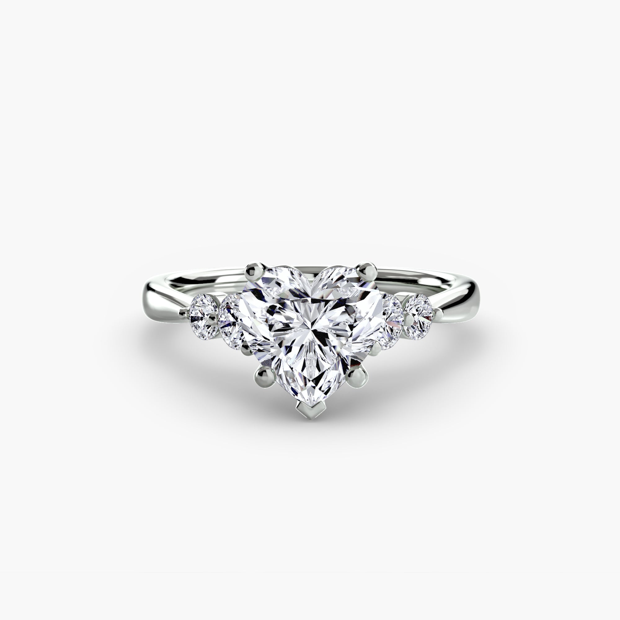 Solitaire with Shoulder Accents 2 - VYKA Diamonds