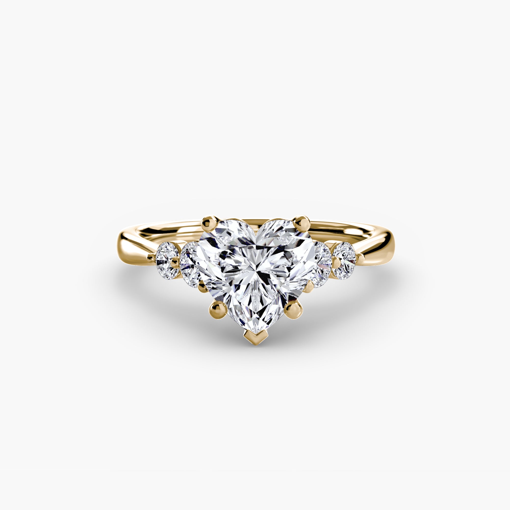 Solitaire with Shoulder Accents 2 - VYKA Diamonds