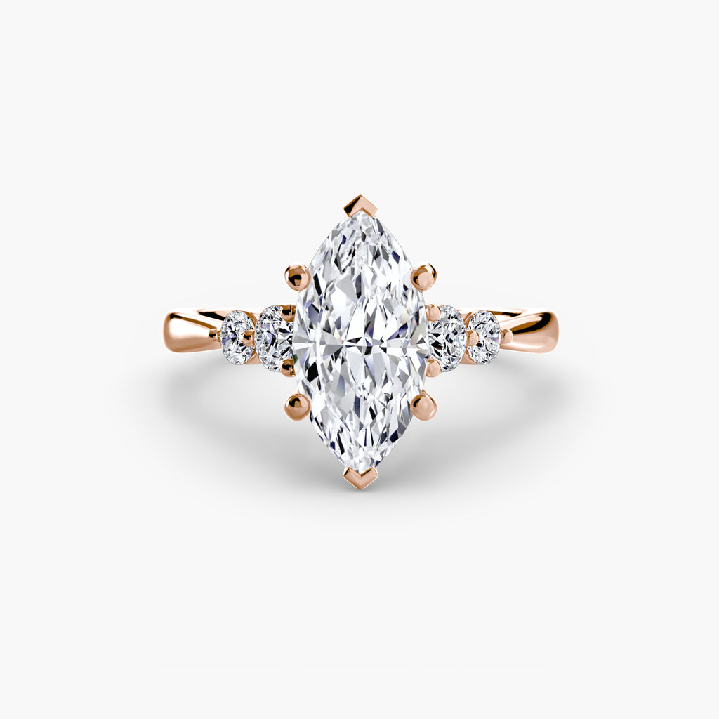 Solitaire with Shoulder Accents 2 - VYKA Diamonds